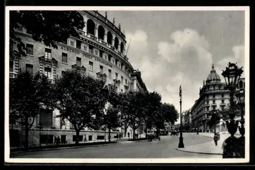 AK Roma, Via Vittorio Veneto e Albergo Degli Ambasciatori