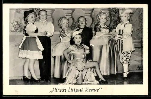 AK Hirsch Liliput Revue, Tanzpaare, Gruppenbild