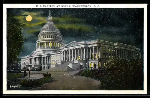 AK Washington D.C., U.S. Capitol at Night