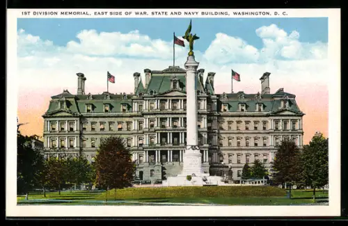 AK Washington D.C., 1st Division Memorial, East Side of War, State and Navy Building