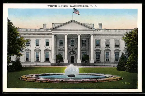 Künstler-AK Washington D. C., White House