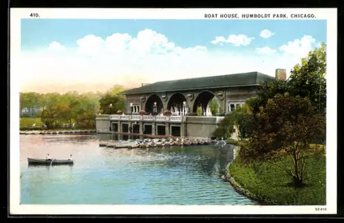 AK Chicago, IL, Boat House, Humboldt Park