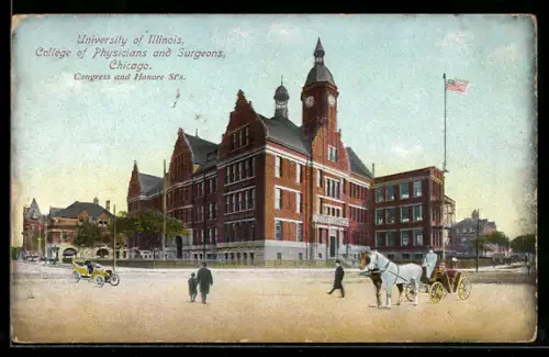 AK Chicago, University of Illinois, College of Physicians and Surgeons, Congress and Honore St.