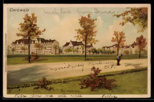 Lithographie Chicago, IL, The University