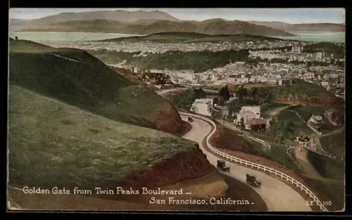 AK San Francisco, CA, Golden Gate from Twin Peaks Boulevard