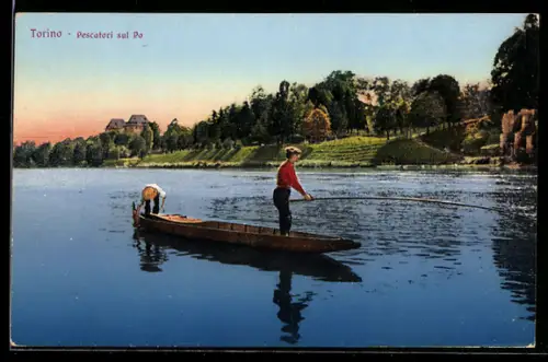AK Torino, Pescatari sul Po, Angler im Boot