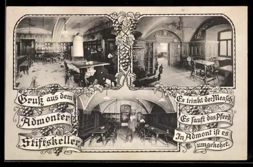 AK Admont, Restaurant Admonter Stiftskeller, Innenansichten