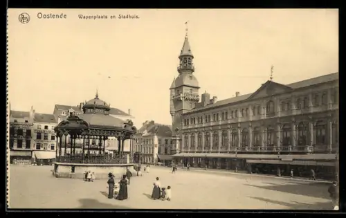 AK Oostende, Wapenplaats en Stadhuis