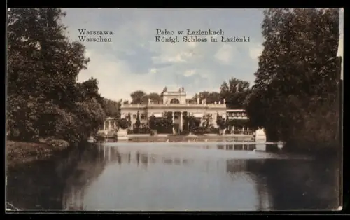 AK Warschau-Warszawa, Königl. Schloss