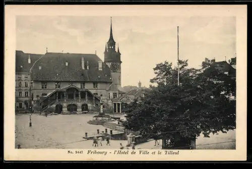 AK Fribourg, Hotel de Ville et le Tilleul