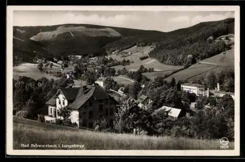 AK Bad Schwarzbach, Gesamtansicht vom Hang