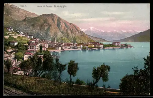 AK Menaggio, Teilansicht mit Comer See