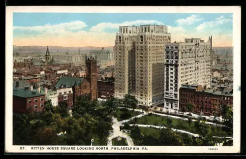 AK Philadelphia, PA, Ritten House Square looking north