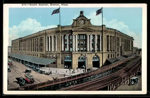 AK Boston, MA, South Station, Bahnhof
