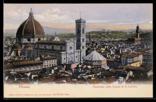 AK Firenze, Panorama dalla Cupola di S. Lorenzo