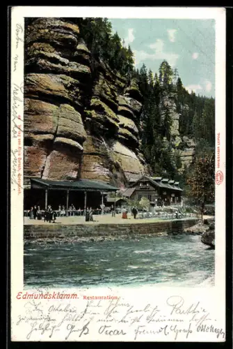 AK Edmundsklamm, Blick auf Restauration
