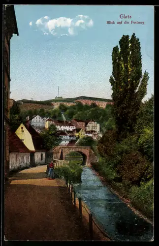 AK Glatz, Blick auf die Festung