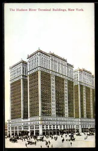 AK New York, The Hudson River Terminal Buildings