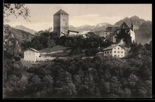 AK Meran, Blick zum k. k. Stammschloss Tirol