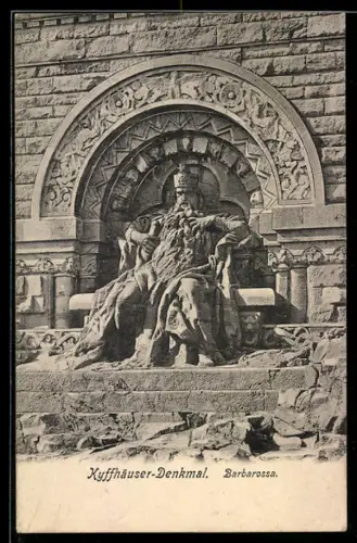 AK Kyffhäuser, Partie am Barbarossa-Denkmal