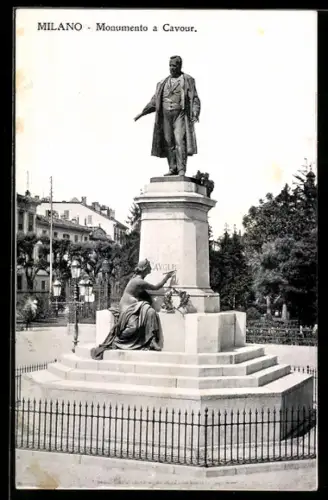 AK Milano, Monumento a Cavour