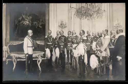 AK Wien, Huldigung der deutschen Bundesfürsten vor Kaiser Franz Josef I.