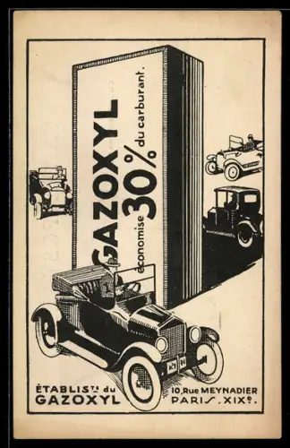 AK Paris, Etablissement du Gazoxyl, Rue Meynadier 10, Auto