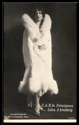 AK S. A. R. la Principessa Lidia d`Arenberg