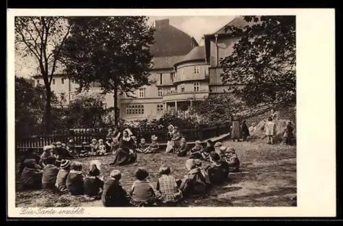 AK Berlin-Wedding, Lazarus-Kranken-und Diakonissenhaus in der Bernauer Strasse 115/118, Gartenansicht