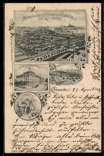 AK Chemnitz, Sächsische Maschinenfabrik, Das Verwaltungsgebäude