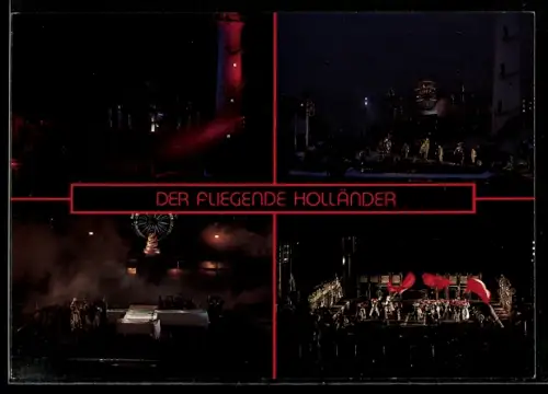 AK Bregenz, Festspiele 1989/90, Spiel auf dem See, Der Fliegende Holländer, Szenenbilder