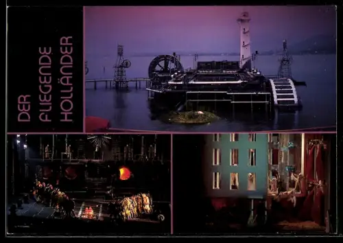 AK Bregenz, Festspiele 1989/90, Spiel auf dem See, Der Fliegende Holländer, Szenenbilder, Bühnendetails