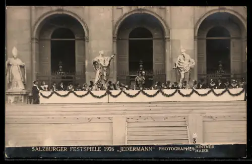 AK Salzburg, Salzburger Festspiele 1926, Aufführung von Jedermann