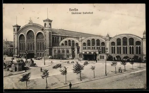 AK Berlin, Stettiner Bahnhof in der Invalidenstrasse