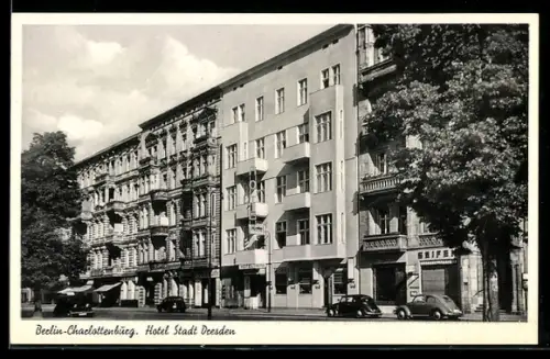 AK Berlin-Charlottenburg, Hotel Stadt Dresden
