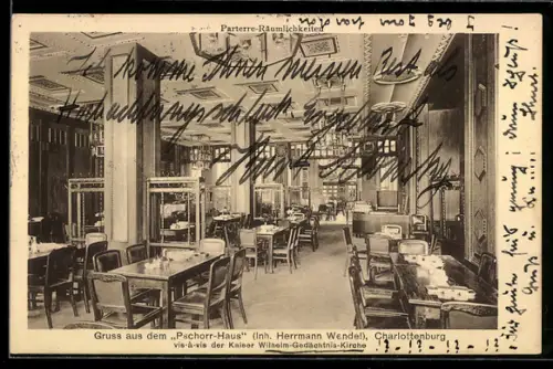 AK Berlin-Charlottenburg, Gasthof Pschorr-Haus, Inh. Herrmann Wendel, vis-à-vis Kaiser Wilhelm-Gedächtnis-Kirche