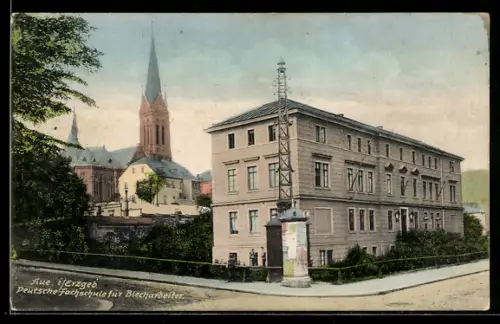 AK Aue i. Erzgeb., Deutsche Fachschule für Blecharbeiter, Kirche