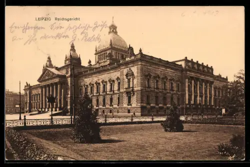 AK Leipzig, Totalansicht vom Reichsgericht