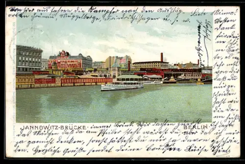 AK Berlin, Blick auf die Jannowitz-Brücke