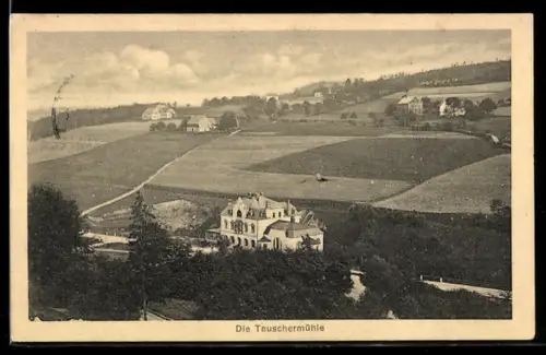 AK Aue i. Erzgeb., Blick auf die Tauschermühle