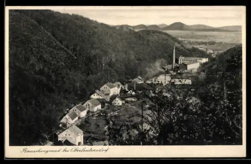 AK Oberleutensdorf / Litvinov, Blick in den Rauschengrund