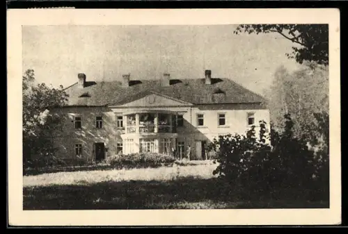 AK Nezdenitz, Anwesen mit Gartenanlagen