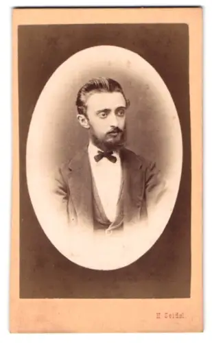 Fotografie H. Seidel, Wien, Nussdorferstrasse 11, Porträt eines eleganten Herrn