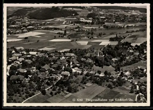 AK Kirchdorf /Bn., Fliegeraufnahme