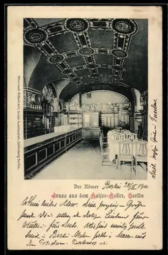 AK Berlin, Gaststätte Kaiser-Keller, Der Römer