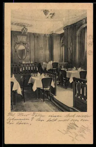 AK Berlin, Gasthaus Weinstuben Kempinski, Brauner Saal