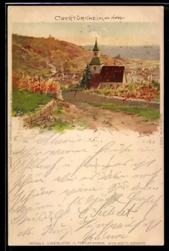 Lithographie Obertürkheim, Panorama