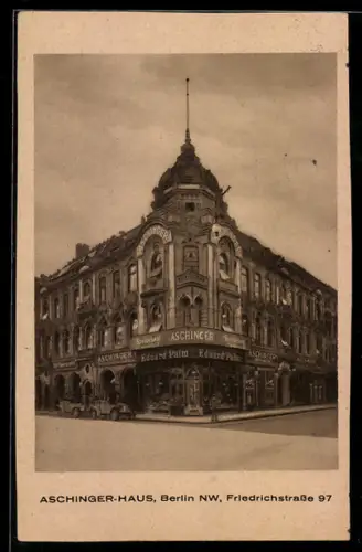 AK Berlin, Aschinger-Haus, Friedrichstrasse 97