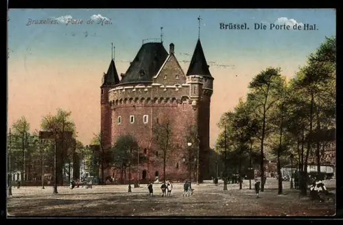 AK Brüssel / Bruxelles, Die Porte de Hal