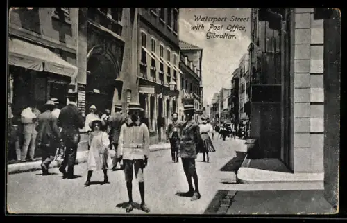 AK Gibraltar, Waterport Street with Post Office